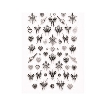 Dark Butterfly Gothic Nail Art Sticker Sw-cs063