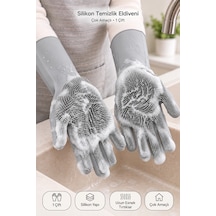 Tilbe Home Sihirli Magic Bulaşık Eldiveni Tırtıklı Elastik Kaymaz Dayanıklı Fırın Mutfak Araç Yıkama