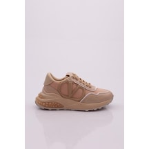 Dgn 041 Kadin V Desenli Sneaker 041-2252-R0152 Siyah