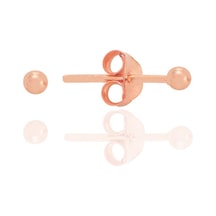 Gümüş Rose 2 Mm Gümüş Top Küpe Barcode Rose