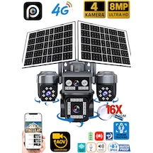 Ventus 8mp 4 Kameralı 4g Çift Solar Panel 16x Zoom Dual Batarya Hieasy Aov Sürekli Kayıt Gece Görüş Çift Yönlü Ses Hieasy Türkçe