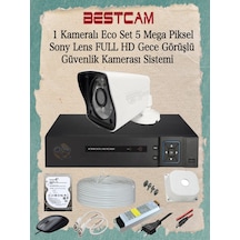 1 Kameralı Eco Set 5 Mp Sony Lensli Full Hd Gece Görüşlü Set