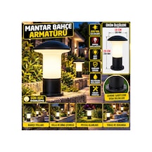Tipi Bahçe Aydınlatma Armatürü 29 Cm Siyah E27 Duy 220v Dış Mekan Park Peyzaj Yürüyüş Yolu Lambası Ampul Hariç Siyah - 939328264 Siyah