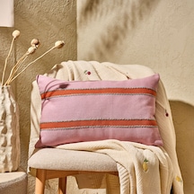 Soft Polina Kırlent - Pembe - 35x55 Cm Çok Renkli