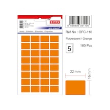 Tanex Ofc-110 Flo Turuncu Ofis Etiketi