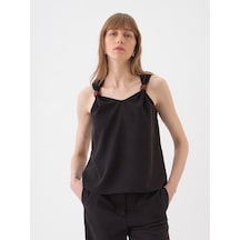 Xint Siyah Doğal Akışlı Oversize Bluz 751113