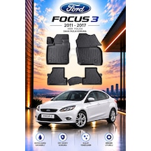 Ford Focus 3 2011-2017 Aracınıza Özel Üretim Havuzlu Paspas Takımı A+ -mod-