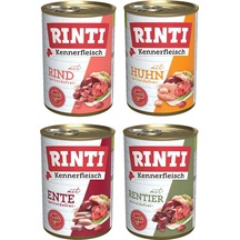 Rinti 4 Çeşit Karma Gurme Köpek Konservesi 400 G X 4 Adet