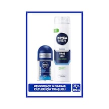 Men Erkek Hassas Ciltler İçin Koruyucu Tıraş Jeli 200ml Ve Mini Roll-on Deodorant Fresh Active 25ml