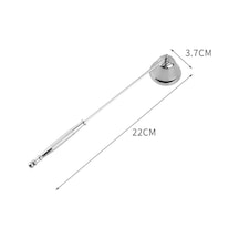 Qingmipy Evde Kullanım İçin Çelik Mum Söndürücü Seti - 3 Parça: Makas, Zil Kapağı Ve Kanca - Gümüş Hoparlör Kapağı