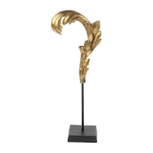 Gold Leaf Metal Dekoratif Obje 10x10x45cm