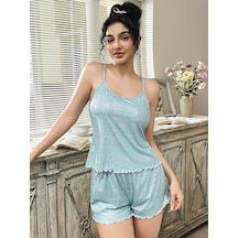 Floranova Özel Seri Kadın Şortlu Pijama Takımı Uyku Seti Rahat Kıyafet Hafif Şık Diğer
