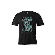 Freddie Mercury Baskılı Sİyah Erkek Tshirt 001