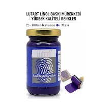 Linol Mürekkebi 100 Ml 1 Adet Lutart Linol Baskı Boya Mürekkebi Blok Baskı Sanat Su Bazlı Matbaa Mürekkebi Hobi Mavi