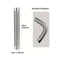 Dashanshop Paslanmaz Çelik Esnek Baca Kamp Ocağı Doğal Gaz Propan Uyumlu Dayanıklı