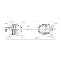 Maher Aks Komple Ön I-30 07-11 / Ceed 07-11 Benzinli Sol Absli 46 Dış 674mm 49501-2l010