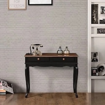 Wooding 100 Cm Çekmeceli Masif Siyah Ceviz Antre Dresuar Siyah
