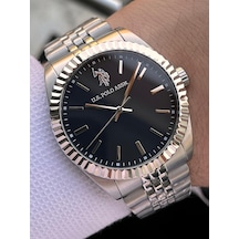 U.s.polo Assn Çelik Kasa Ve Kordon 2 Yıl Garantili 5 Atm Suya Dayanıklı Erkek Kol Saati E.usp1111-05 Gümüş