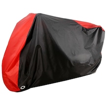 Zorro Zr 100-8 A Sport Kırmızı Siyah Su Geçirmez Motosiklet Brandası-arka Çanta Uyumlu