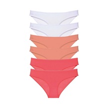 Biçomi 6 Adet Süper Eko Set Likralı Kadın Slip Külot 551 Çok Renkli