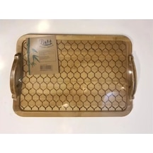 Bambu Tepsi Dikdörtgen 39,2x30 Cm Royaleks-dt3930 Ahşap - Kırmızı