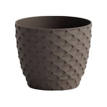 Omnipazar So-kap4 Kapadokya Dekoratif Plastik Saksı 5 Litre No 4 Mocha
