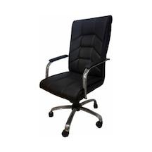 Risus Krom Makam Koltuğu Ofis Koltuğu Büro Koltuğu Müdür Koltuğu Çalışma Koltuğu Bilgisayar Koltuğu Siyah