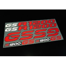 Bmw R1200 Gs Reflektifli Kırmızı Adventure Sticker Set