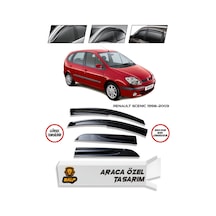 Renault Scenic Cam Rüzgarlığı 4lü 1998-2003 Takım Parlak Sİyah