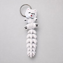 Hareketli Samoyed Figür 3d Baskı Eklemli Tasarım