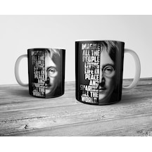 John Lennon Imagine Beatles Kupa Bardak Model 1 Çok Renkli