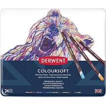 Derwent Coloursoft Kuru Boya Kalemi 24'lü Teneke Kutu