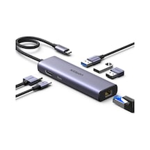 Revedok 6-in-1 3 Usb 3.0, 4k/30hz Hdmı, 100w Pd Type-c, Rj45 Port Çoklayıcı Hub, 15598