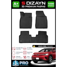S-dizayn Vw Id.4 3d Pro Havuzlu Paspas 2024 Üzeri A+ Kalite