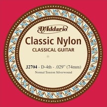 D'addario J2704 Klasik Gitar Teli Tek 4 No Re