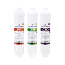 Overwater Kapalı Kasa Su Arıtma Cihazı 3 Lü Inline Filtresi Seti Aşamalı Membransız Set Fın3 Diğer