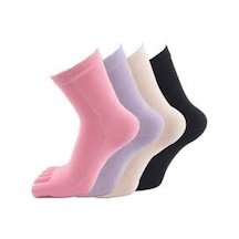 Daren Toe Socks Bayan Parmak Çorap 12 Adet-Standart Pembe