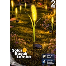Dekoratif Başak Görünümlü Solar Led Lamba Güneş Enerjilli Su Geçirmez Bahçe Aydınlatma