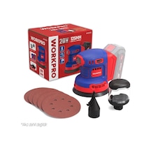 Workpro Wp392203 20volt 125mm Şarjlı Kömürsüz Devir Ayarlı Profesyonel Eksantrik Zımpara Aküsüz