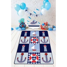Shıp 80X150 Cm Çocuk Ve Bebek Halısı Çok Renkli