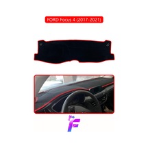 Ford Focus 4 2017-2021 Uyumlu Torpido Örtüsü Kolay Montaj Kaymaz Tasarım Tam Uyum F9 Kırmızı