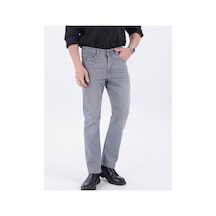 Blayn Jeans Erkek Regular Kalıp Likralı Esnek Kot Pantolon Açık Gri