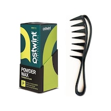 Ostwint Pudra Toz Wax Yeşil Saç Şeillendirici 20 G + Geniş Aralıklı Wax Tarağı