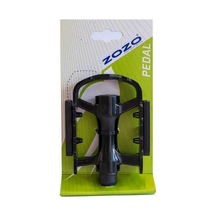 Zozo - Pedal - Hf-602 W/ball, W/ref - Siyah Reflektörlü Bisiklet Pedalı Alüminyum Bisiklet Pedalı