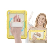 İpad 5 Air 9.7 Kılıf Strap New Tablet Kapak - Sarı Diğer