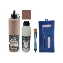 Mobilya Boyası-cadence Multisurface H-019 Açık Kahve 500ml Ultimate Vernik Mat 250ml Saten Rulo Set Açık Kahvve