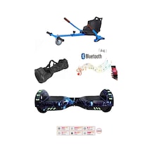 Elektrikli Kaykay Scooter Akıllı Denge Hoverboard + Hoverkart + Çanta Full Ledli Extrem Paket D12