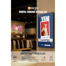 Digital Signage Ekran Duvara Monte Yüksek Parlaklık Full HD 7/24 Reklam & Ekranı 65 inç