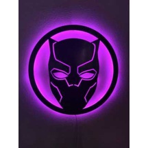 Black Panther Maske Led Işıklı Tablo (523524141)