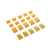 Besthome1 Amass Xt90 5+5 Adet Set, 10 Adet Altın Kılıf, 40a Akım